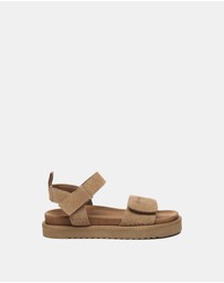 EVERAU - EverAU Ugg Carla Cow Suede Upper Sandals