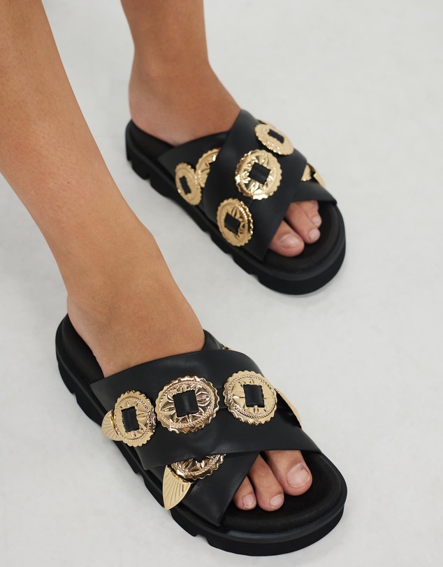 Sol Sana - Concho Footbed Sandals