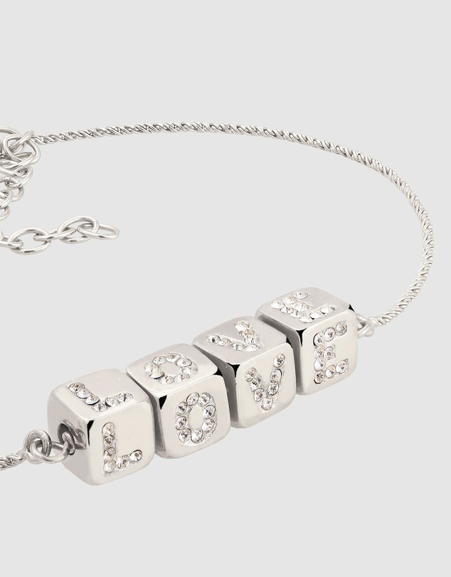 Elli Jewelry - Crystal LOVE Bracelet in 925 Silver