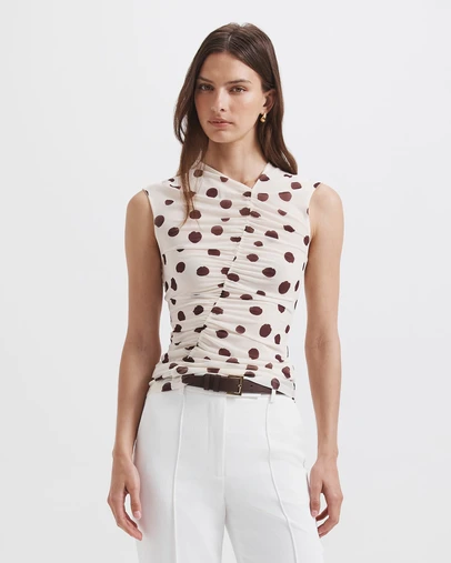SABA - Dolcetto Rouched Mesh Top