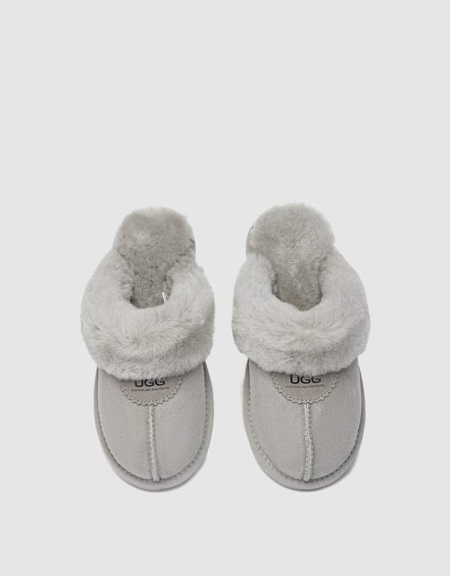 EVERAU - Australian Shepherd Ugg Waffle Slipper Sheepskin Upper House Shoes