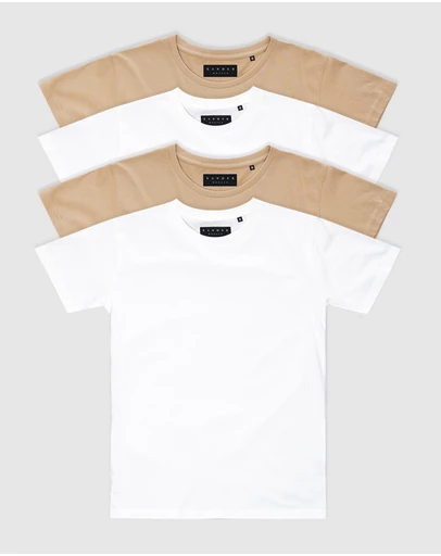 Xander - 4-Pack Blanc Tee