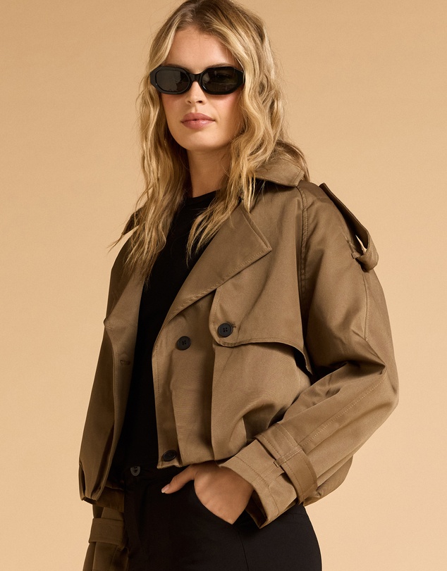 MVN - Cropped Trench Coat