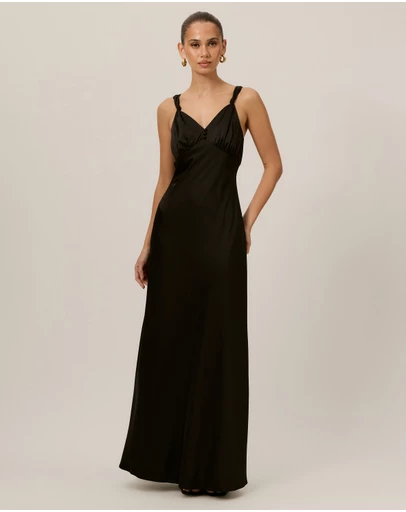 Tussah - Nyla Satin Slip Maxi Dress