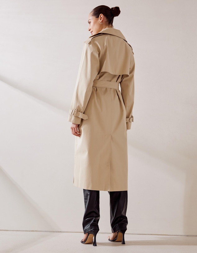 AERE - Organic Cotton Belted Trench Coat
