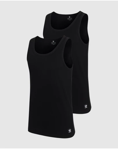 adidas Originals - 2 Pack Comfort Rib Cotton Tank Top