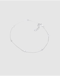 Elli Jewelry - Anklet Solitaire Star Swarovski&reg; Crystals 925 Sterling Silver