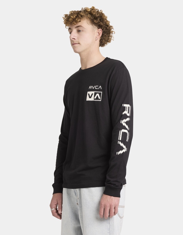 RVCA - Mens Big RVCA Glitch Long Sleeve T-Shirt