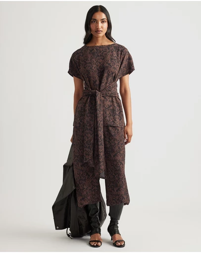 Decjuba - Ilaria Georgette Tie Tunic