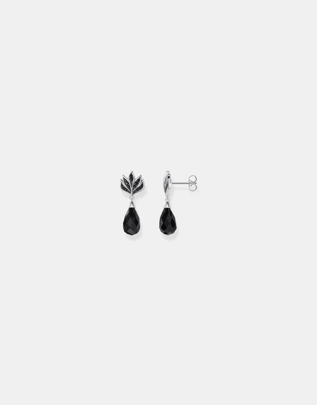 THOMAS SABO - Blackened ear studs with drop-shaped