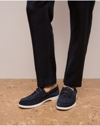 Trenery - Keeling Boat Shoe in Navy