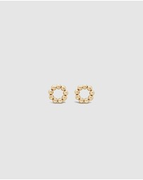 Ichu - Eternity Stud Earrings Gold