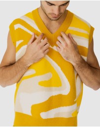 Justin Cassin - Ignite Pattern Knitted Vest