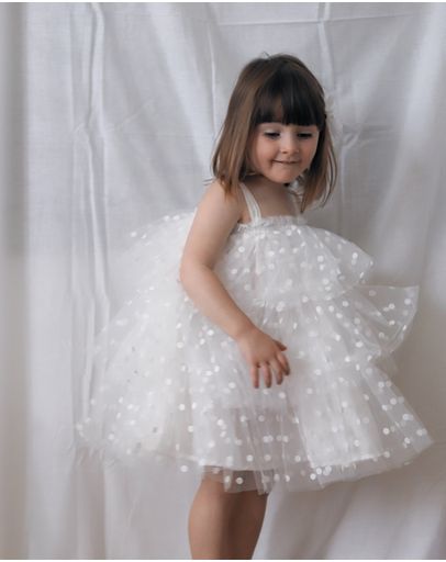 WHITE POLKA DOTS