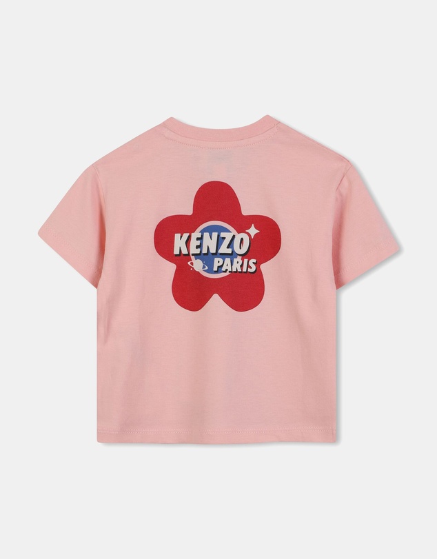 Kenzo Kids - Logo Flower Short Sleeve T-Shirt - Babies-Kids