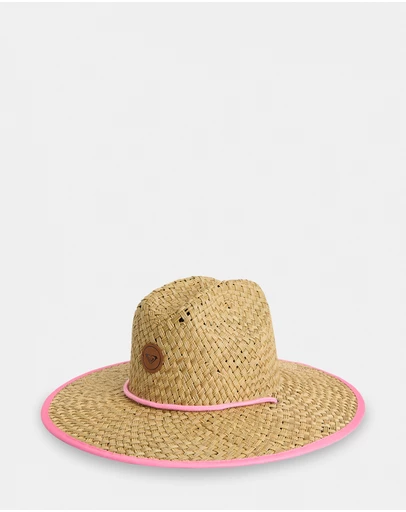 Roxy - Girls 8 to 16 Pina To My Colada Solid Straw Hat