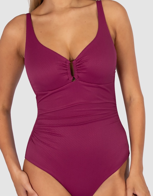 Baku Swimwear - Rococco D/E Cup Ring Front One Piece Swimsuit