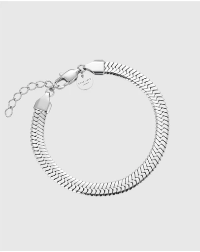 Rosefield - Large Snake Silver-Tone Bracelet