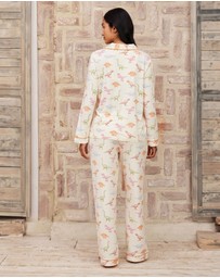 Chelsea Peers - Dinosaur Print Long Pyjama Set