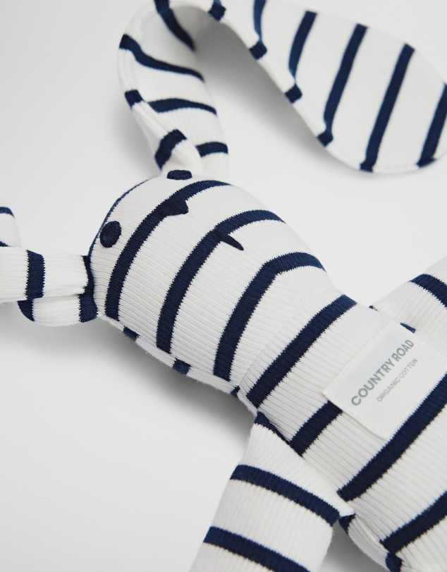 Country Road - Organically Grown Cotton Stripe Rib Bunny