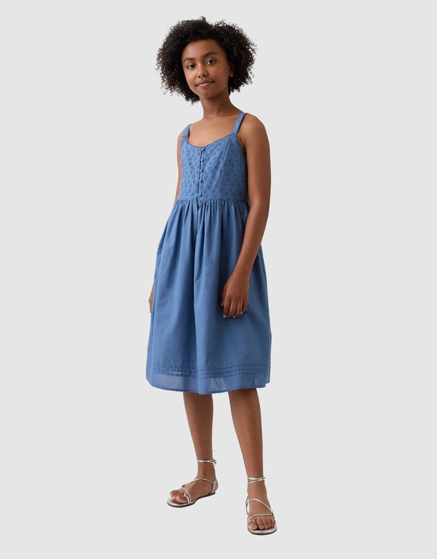 GAP - Button Through Midi Dress - Teens