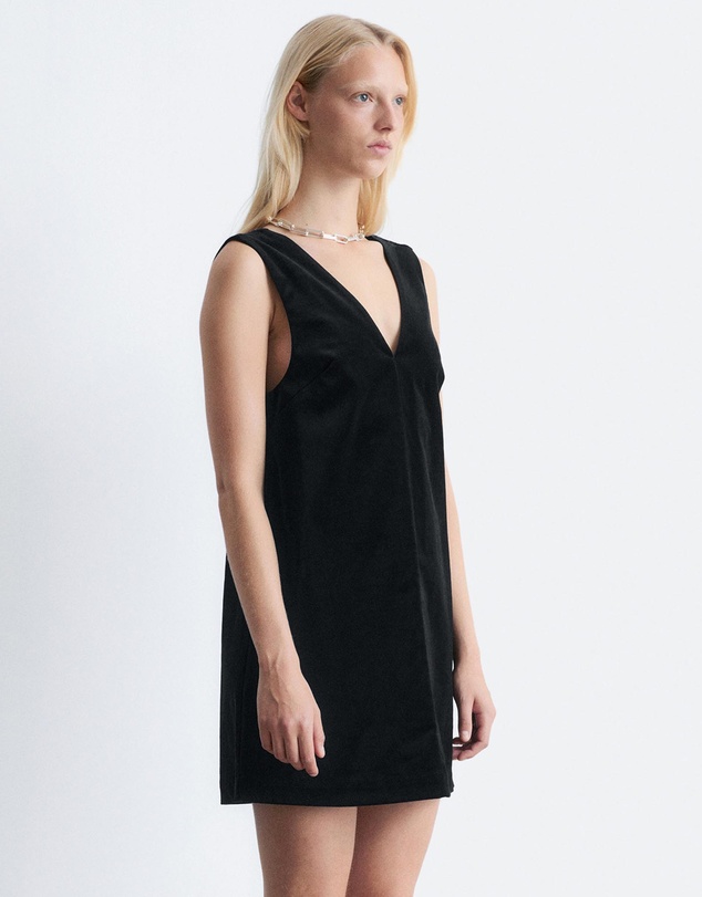 & Other Stories - V-Neck Velvet Mini Dress