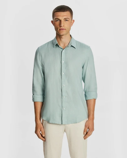 yd. - West Hampton Pure Linen Shirt
