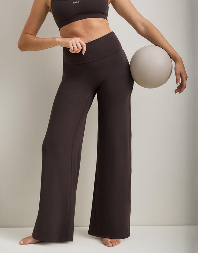 TALA - Softset Fold Waist Wide Leg Trousers