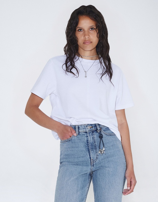 Dr Denim - Talia Tee Off White Fog
