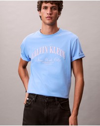 Calvin Klein Jeans - Terry Heritage Logo NYC Graphic Relaxed T-Shirt