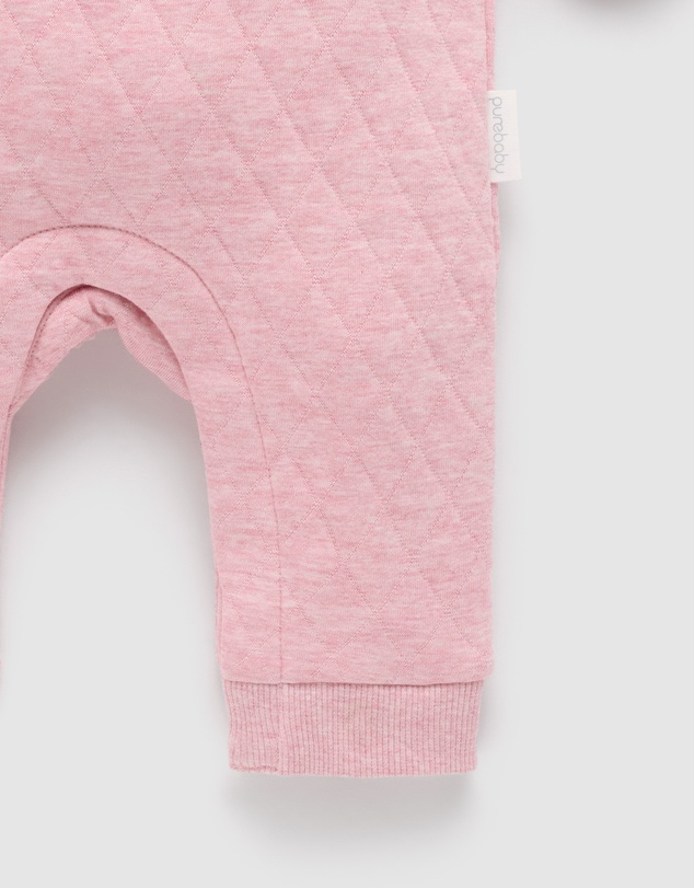 Purebaby - Quilted Track Growsuit-Kids-Babies