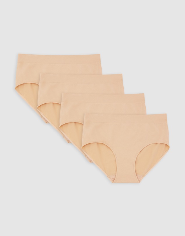Ambra - 4 Pack Bare Essentials Recycled Nylon Midi Brief