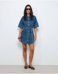 AERE - Rowena Denim Shirt Dress