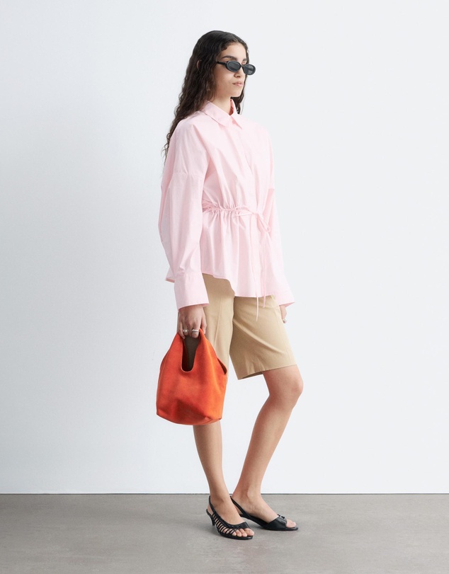 & Other Stories - Cotton Poplin Drawstring Shirt