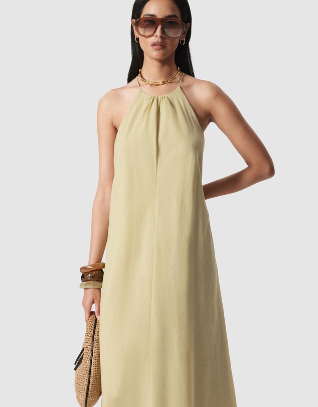 & Other Stories - Sleeveless Halterneck Midi Dress