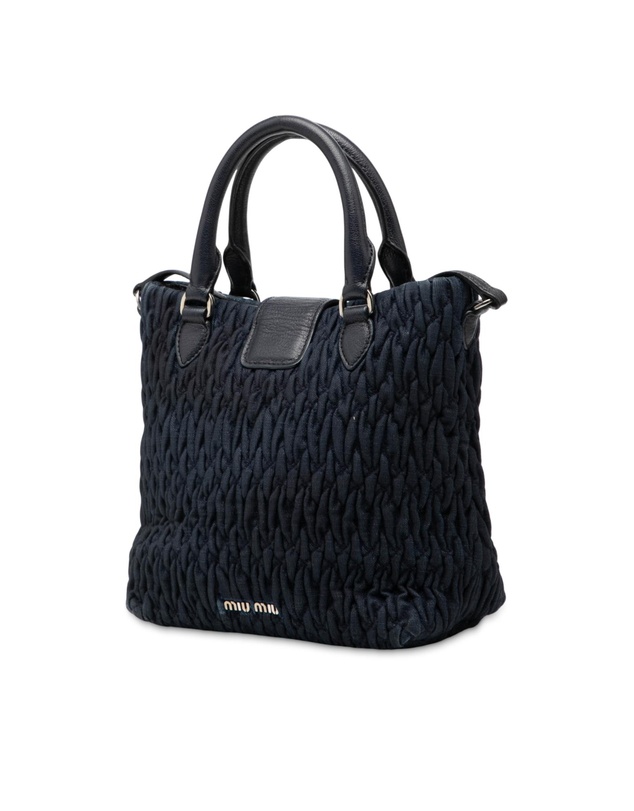 Pre-Loved by Azura Reborn - Pre-Loved Matelasse Denim Crystal Satchel