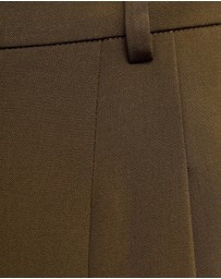 M.N.G - Wide-Leg Mid-Rise Pleated Trousers
