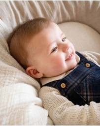 Bebe by Minihaha - Jake Check Cord Overalls - Babies