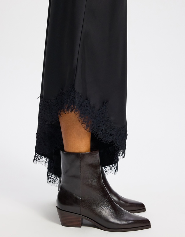 AERE - Smooth Leather Cowboy Ankle Boots