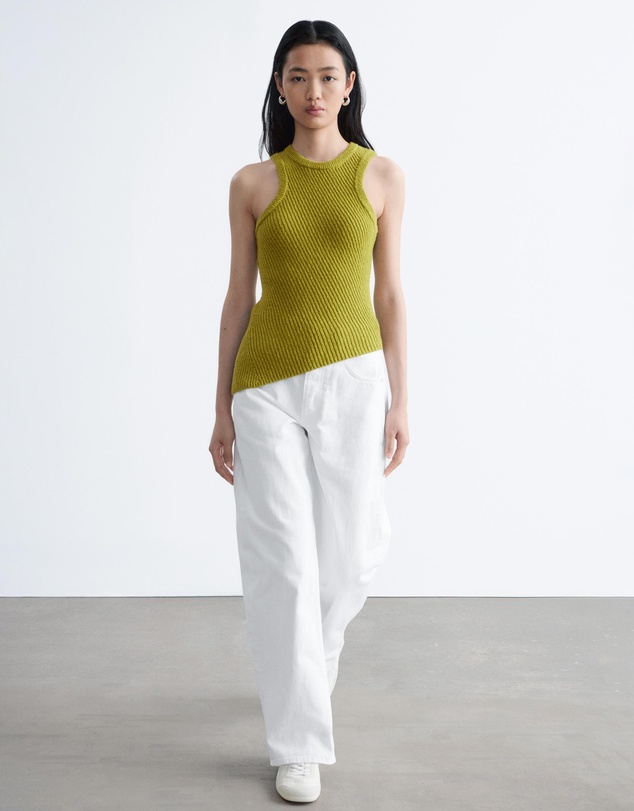 & Other Stories - Asymmetric Rib-Knit Tank