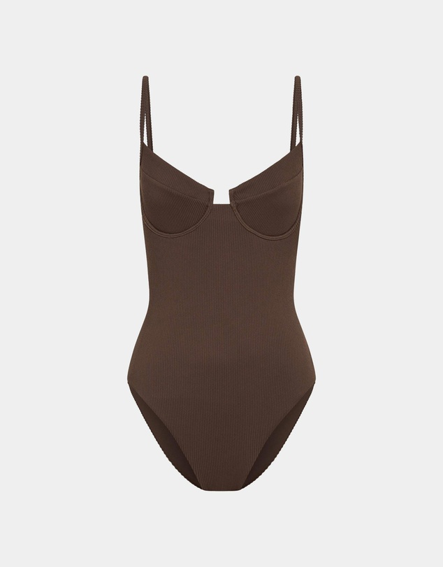 Subtitled - Rib Underwire One Piece Bikini