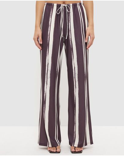 Painteryly Plum Stripe
