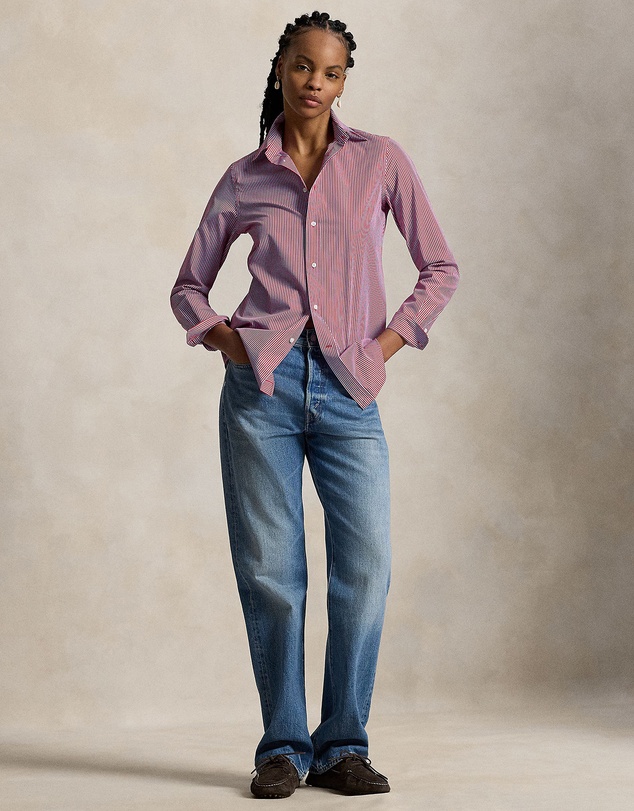 Polo Ralph Lauren - End-On-End Stretch Slim Fit Cotton Shirt - The ICONIC Exclusive