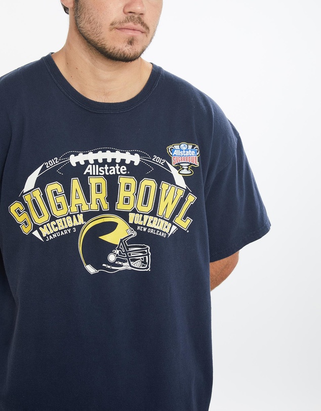Vintage by The Real Deal - Pre Loved - Vintage NCAA University of Michigan Wolverines Sugar Bowl Tee