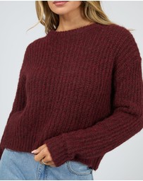 All About Eve - Ivy Knit Jumper Wine