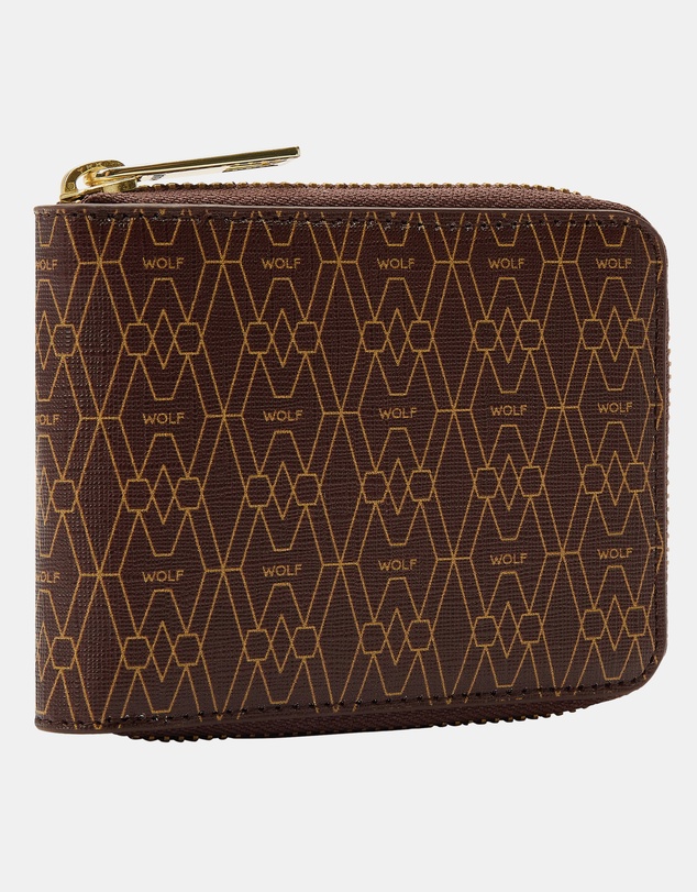 Wolf - Wolf Signature Range Zip Around Wallet Brown