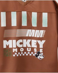 Cotton On Kids - Disney Mickey Mouse Ss Mesh V Neck Tee