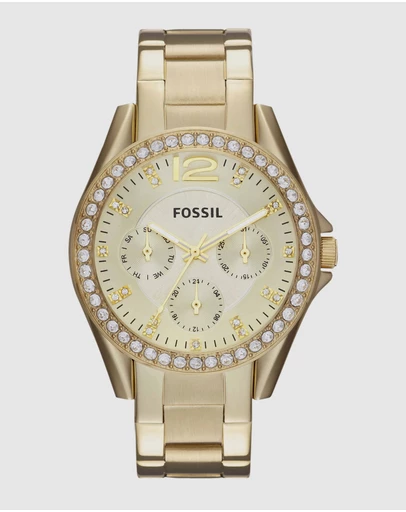 Fossil - Riley Gold-Tone Analogue Watch