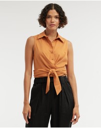 Amelius - Naomi Wrap Crop Shirt