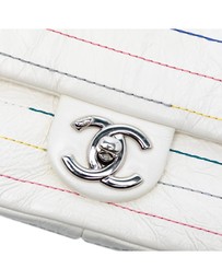 Pre-Loved by Azura Reborn - Pre-Loved Distressed Calfskin Straight Line Stitch Flap
